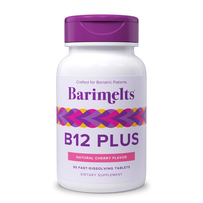 BariMelts Vitamin B12 Plus, 90 Fast-Dissolving Tablets (3-Month Supply), Sugar-Free Bariatric Vitamins for Women, Includes B12, B6 - PrimeBioHealth - canada supplements