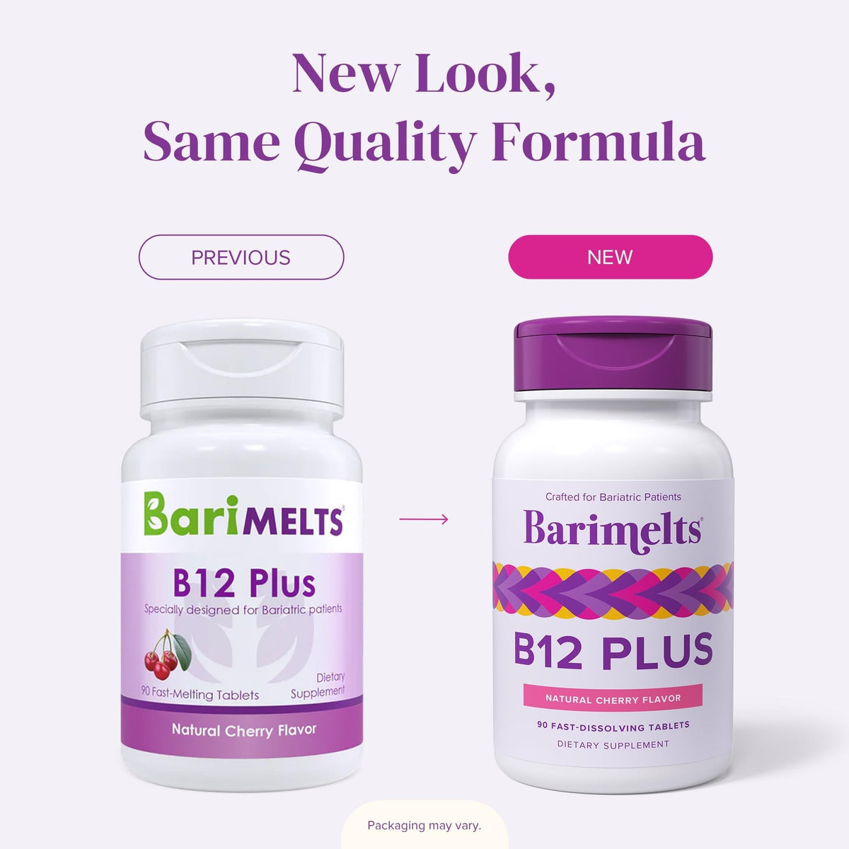 BariMelts Vitamin B12 Plus, 90 Fast-Dissolving Tablets (3-Month Supply), Sugar-Free Bariatric Vitamins for Women, Includes B12, B6 - PrimeBioHealth - canada supplements