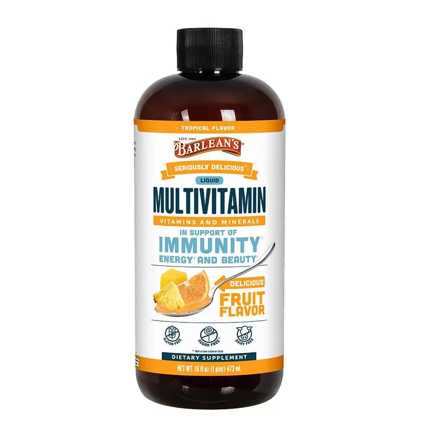 Barlean's Liquid Multivitamin for Women, Men & Kids, 21 Essential Vitamins & Minerals, Includes Biotin, B-Complex - PrimeBioHealth - canada supplements
