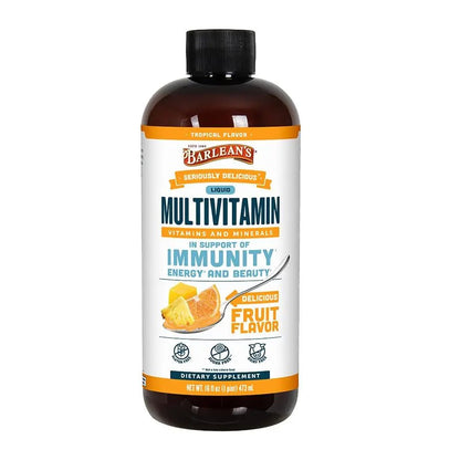 Barlean's Liquid Multivitamin for Women, Men & Kids, 21 Essential Vitamins & Minerals, Includes Biotin, B-Complex - PrimeBioHealth - canada supplements