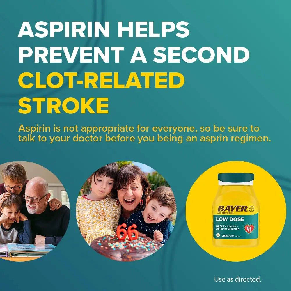 Bayer Aspirin 81mg Enteric Coated Tablets 300ct and 2 Count Travel Pack of Genuine Aspirin 325mg Coated Tablets - PrimeBioHealth - canada supplements