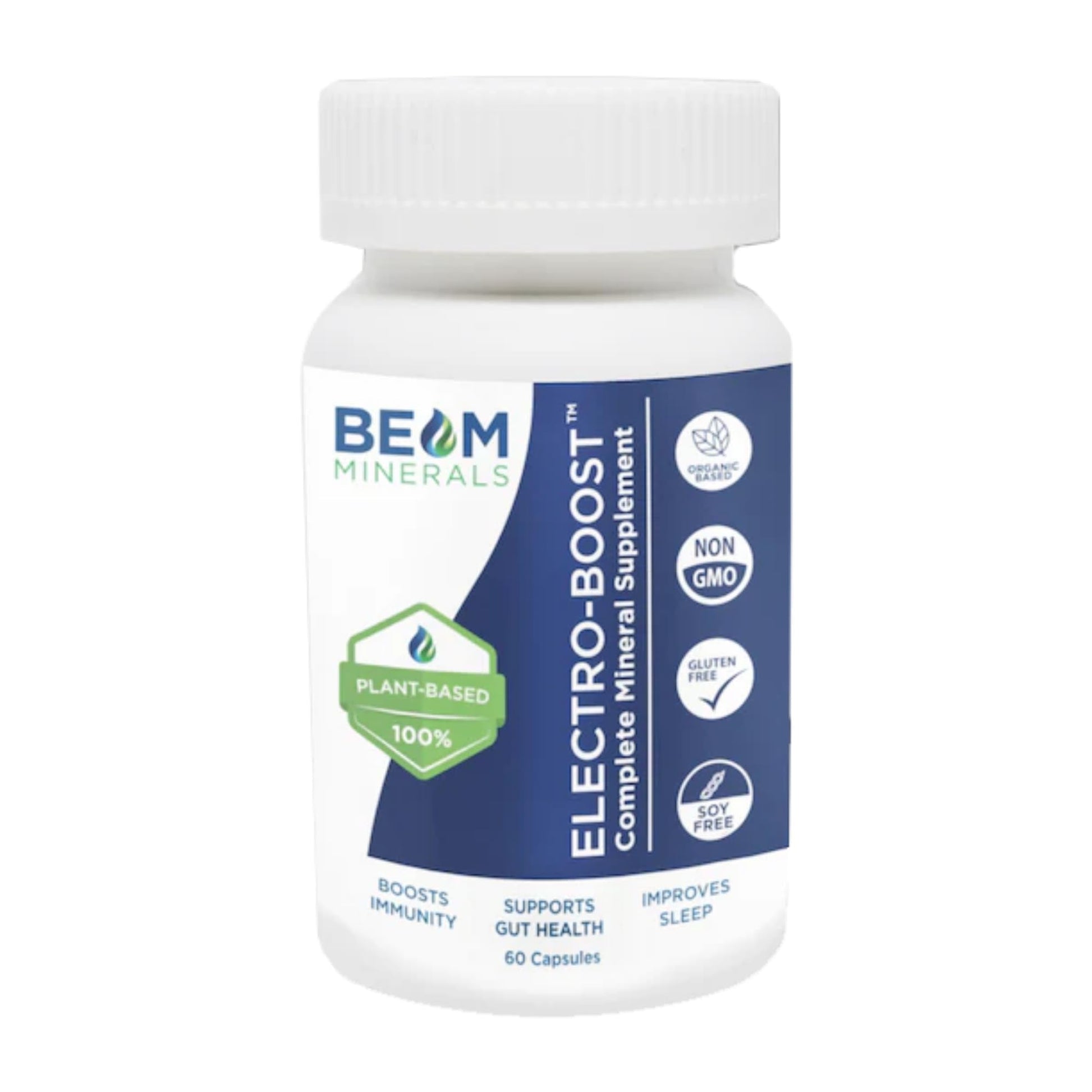 Beam Minerals Complete Multi-Mineral Capsules | Electro-Boost Plant-Based Electrolytes and Micronutrients for Men and Women | Help to Boost Immunity, Support Gut Health - PrimeBioHealth - canada supplements