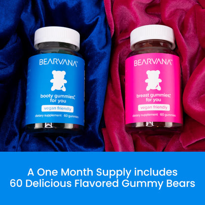 BEARVANA Top & Peach Support Combo Pack Multivitamin Gummies for Women | Includes Herbal Extracts & Essential Vitamins - PrimeBioHealth - canada supplements