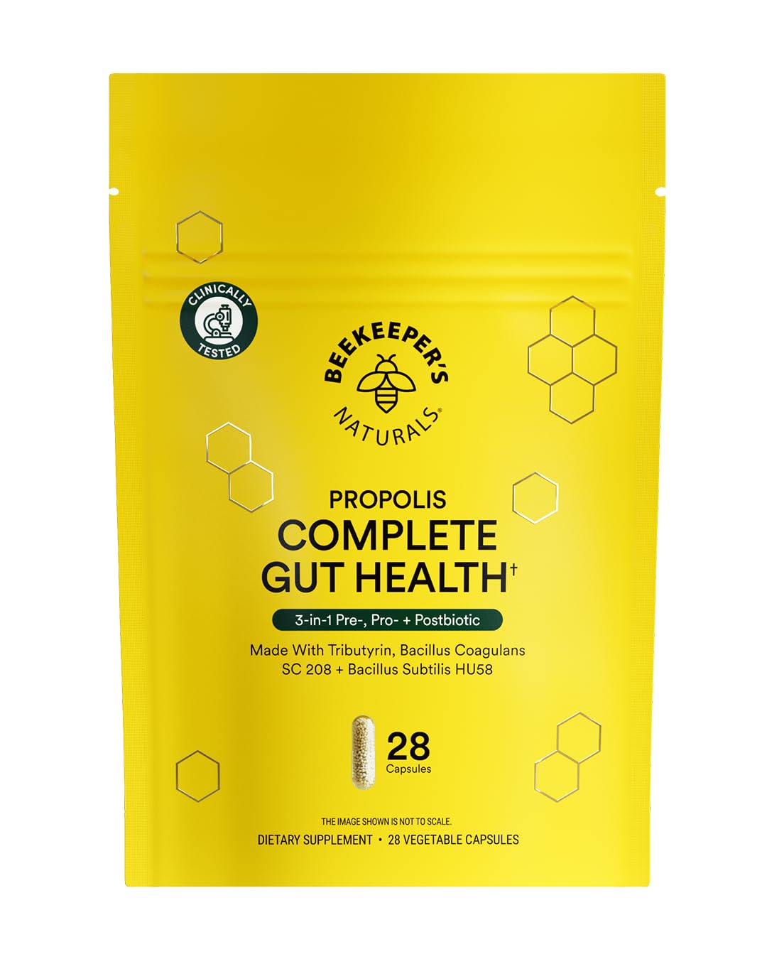 Beekeeper's Naturals Complete Gut Health, 3-in-1 Prebiotic, Postbiotic, Probiotics for Digestive Health & Bloating Relief for Women & Men - PrimeBioHealth - canada supplements