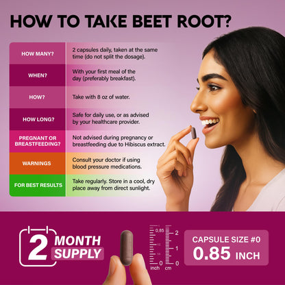 Beet Root 5-in-1 Complex Capsules - Healthy Blood Pressure Support Supplement for Heart & Circulation Support - Olive Leaf, Hawthorn Berry & Hibiscus - PrimeBioHealth - canada supplements