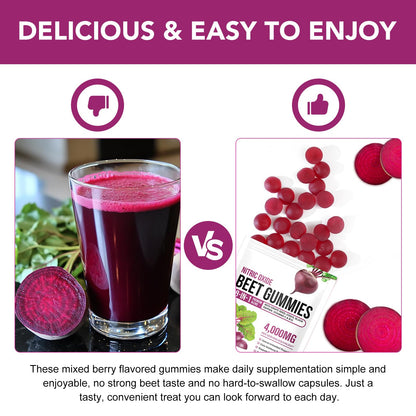Beet Root Gummies Enriched with 200mg CoQ10 & Beet Root Extract for Blood Pressure, Heart Health Support, Energy Level Suport, Promoting Nitric Oxide - PrimeBioHealth - canada supplements