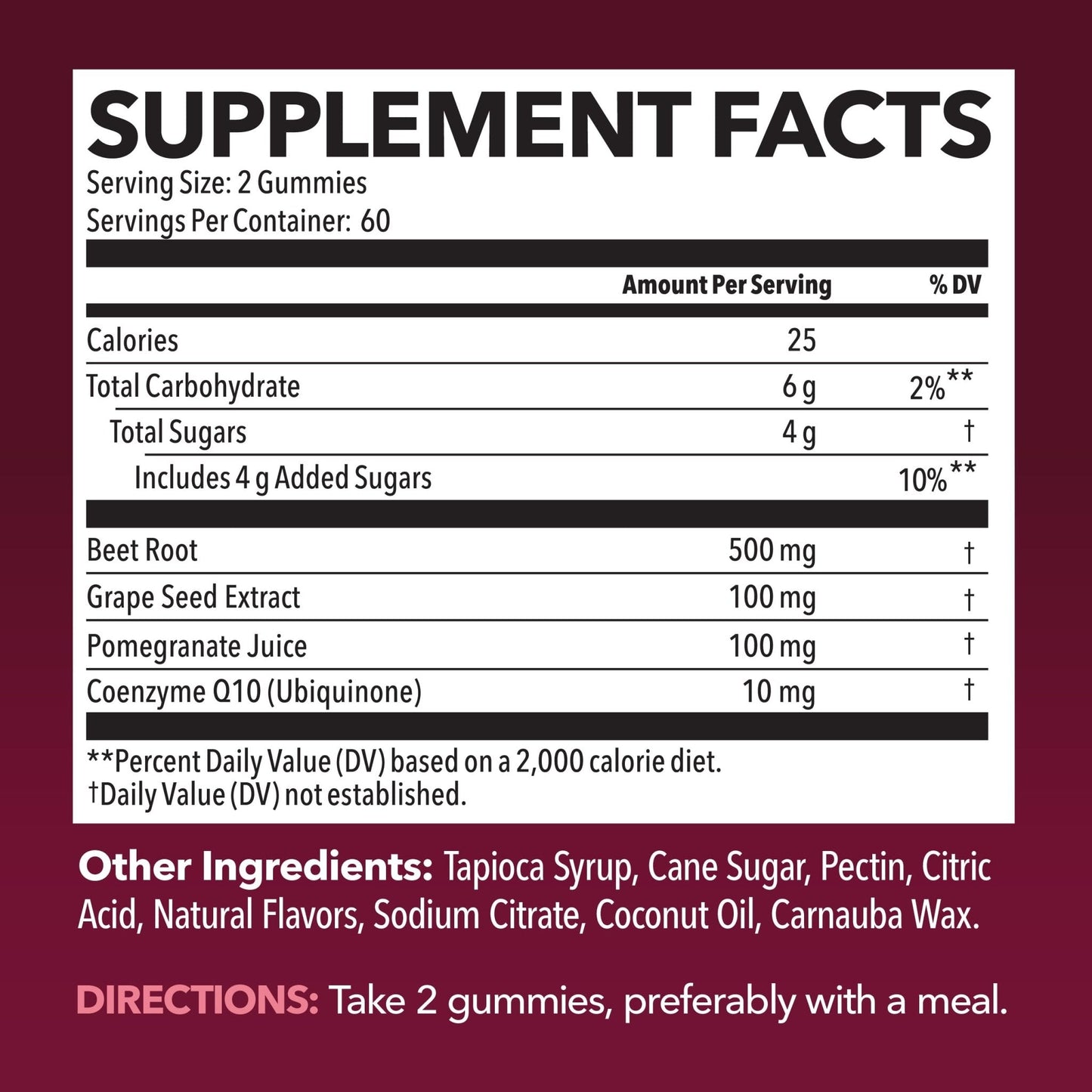 Beet Root Gummies with COQ10 & Pomegranate - Nitric Oxide Supplement for Men and Women - Beetroot for Endurance, Performance, Recovery - Vegan, Non-GMO, Gluten Free - PrimeBioHealth - canada supplements