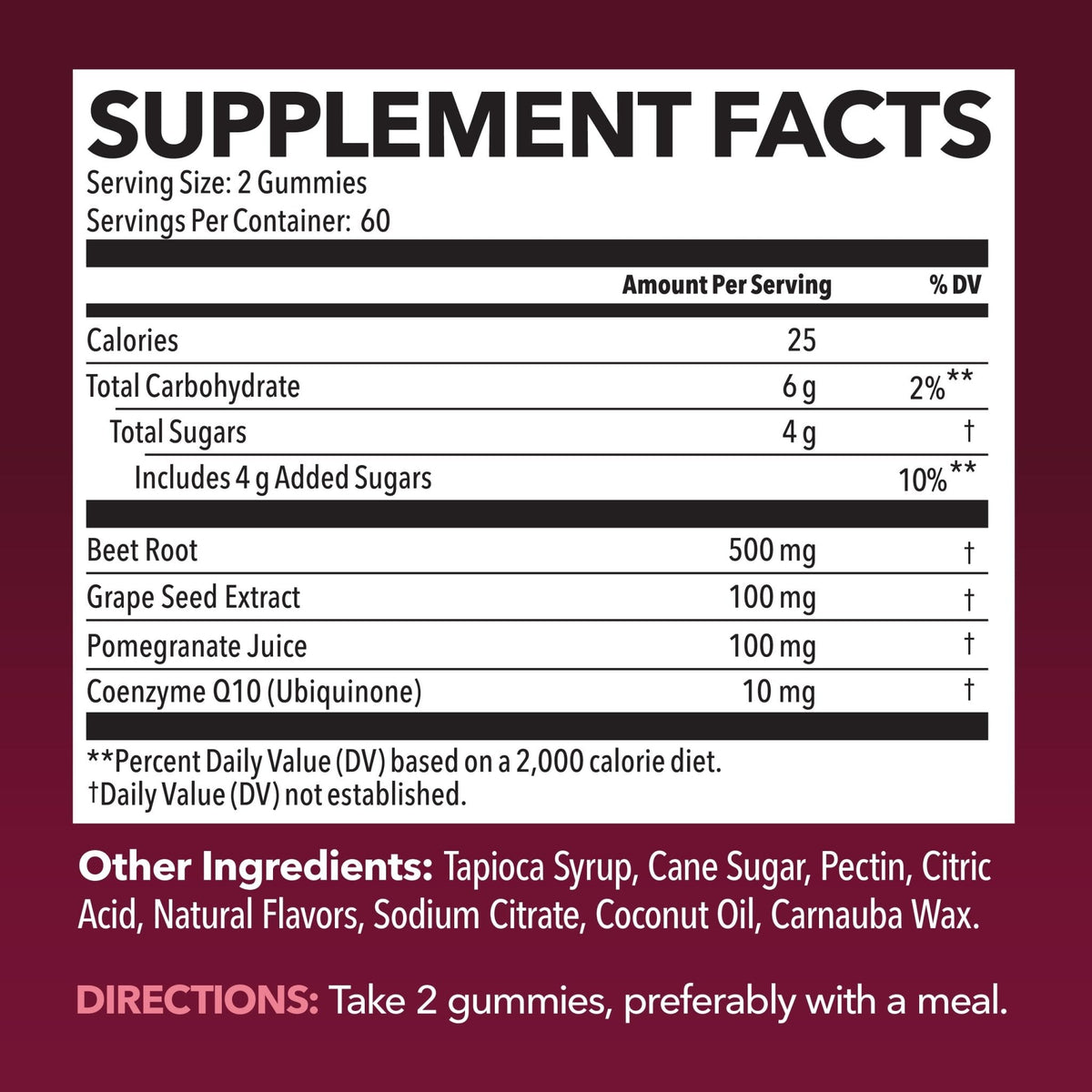 Beet Root Gummies with COQ10 & Pomegranate - Nitric Oxide Supplement for Men and Women - Beetroot for Endurance, Performance, Recovery - Vegan, Non-GMO, Gluten Free - PrimeBioHealth - canada supplements
