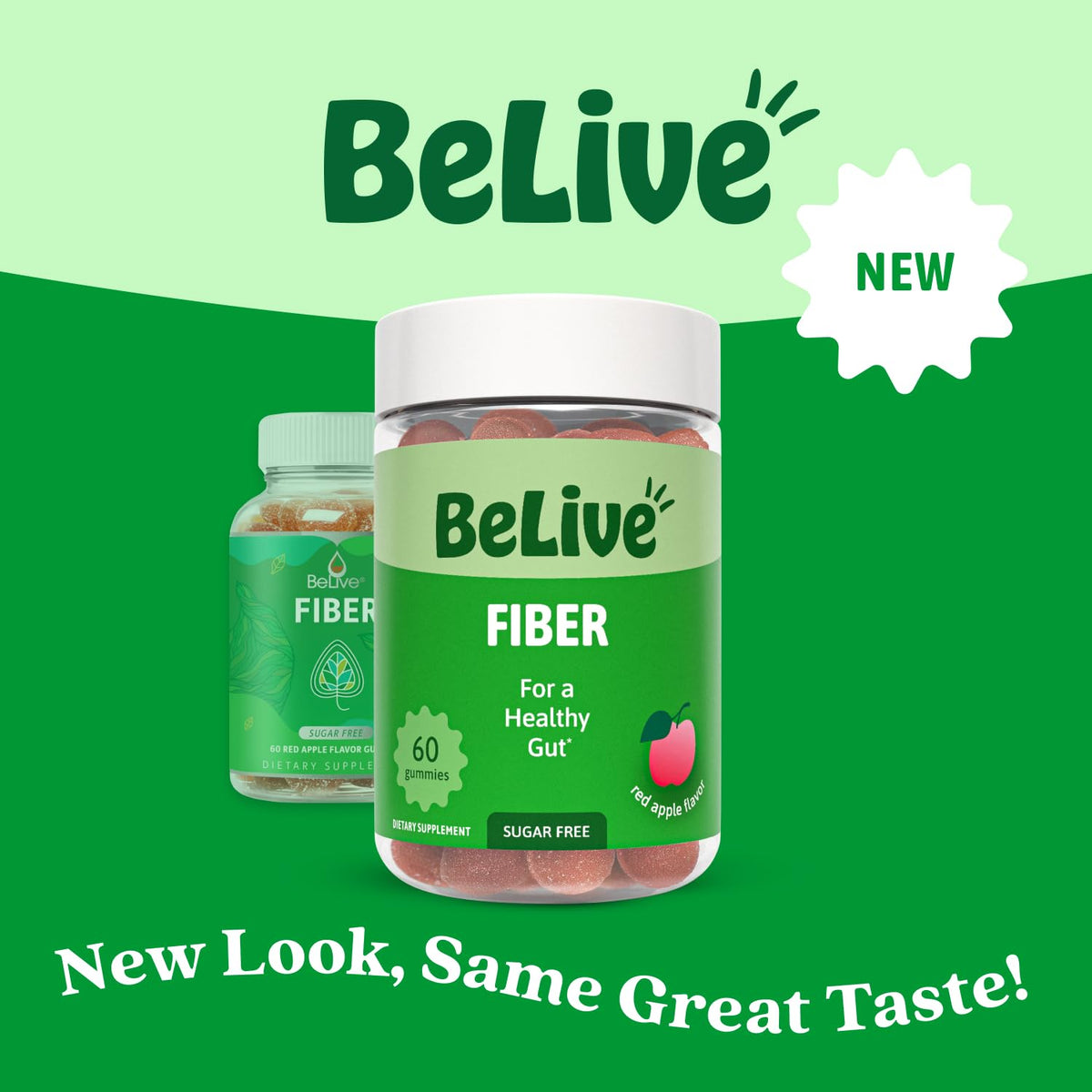 BeLive Fiber Gummies - Sugar Free Prebiotic Digestive Health and Regularity Supplement - Chicory Root & Inulin - PrimeBioHealth - canada supplements