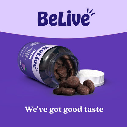 BeLive Iron Gummies - Multivitamin Supplement with Vitamin C, A, B & Zinc, Supports Blood Oxygen, Vegan Iron Supplements for Women, Men & Kids - PrimeBioHealth - canada supplements