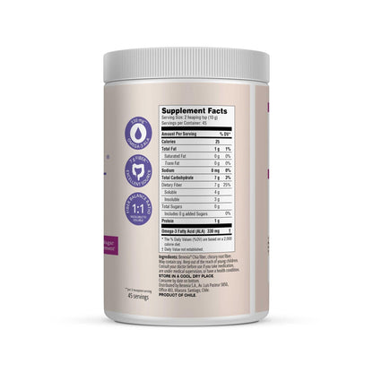 BENEXIA Chiamucil Prebiotic Chia Fiber Supplement Powder – for Appetite Control & Digestive Health – Chia Fiber & Chicory Root (Inulin) – Gluten & Sugar Free, Vegan - PrimeBioHealth - canada supplements