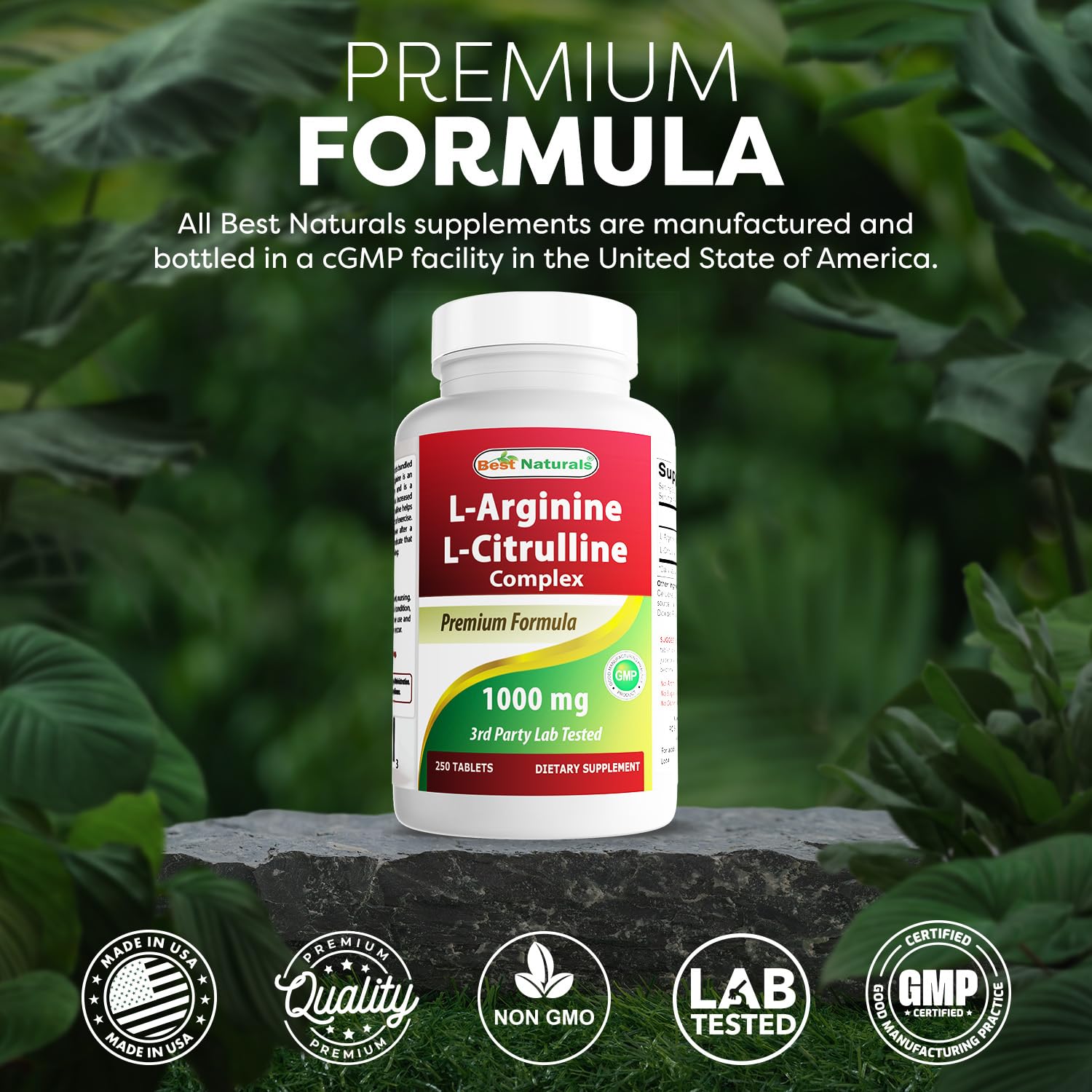 Best Naturals L-Arginine L-Citruline Complex Tablets, 250 Count - PrimeBioHealth - canada supplements