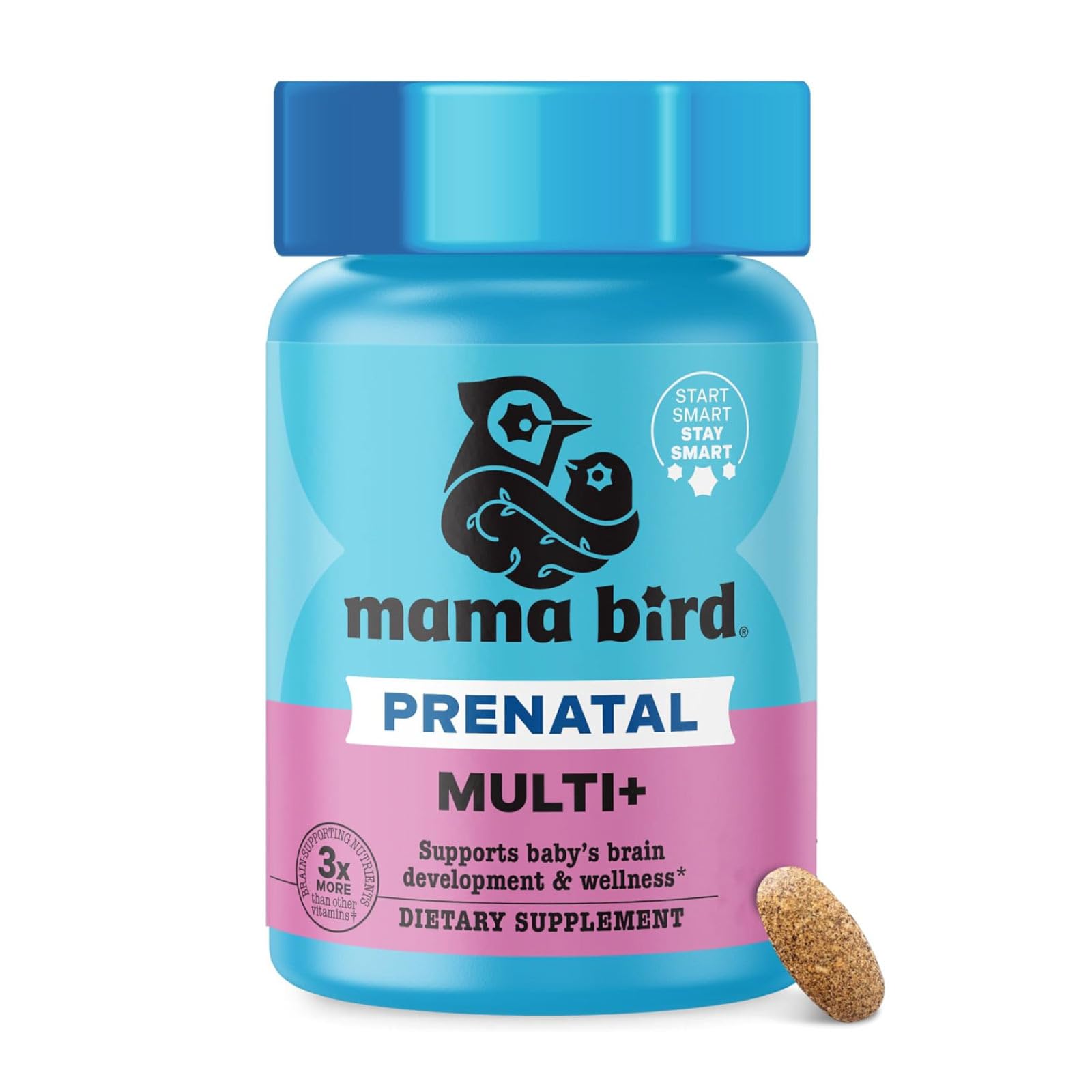 Best Nest Wellness - Mama Bird - Prenatal Multi+ (30 Servings) - Prenatal Vitamins for Women - Supports Baby Brain Health - PrimeBioHealth - canada supplements