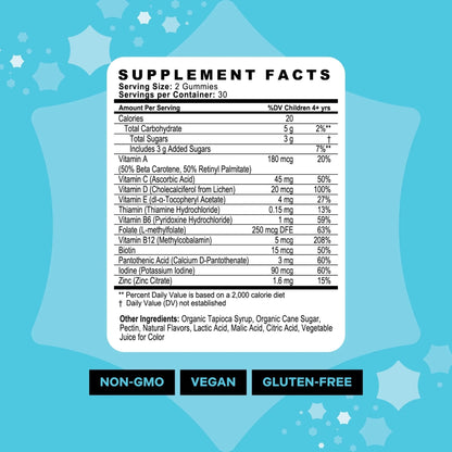 Best Nest Wellness Multi Plus Gummies - Brain Health Support Supplement with Methylated Vitamins - Chewable Multivitamin for Kids - PrimeBioHealth - canada supplements