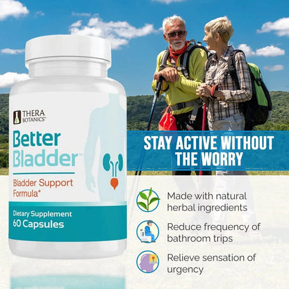 Better Bladder Control Supplement for Women & Men – Bladder Support Supplement to Help Reduce Urinary Leaks, Frequency & Urgency - 60 Count (1 Bottle) - PrimeBioHealth - canada supplements