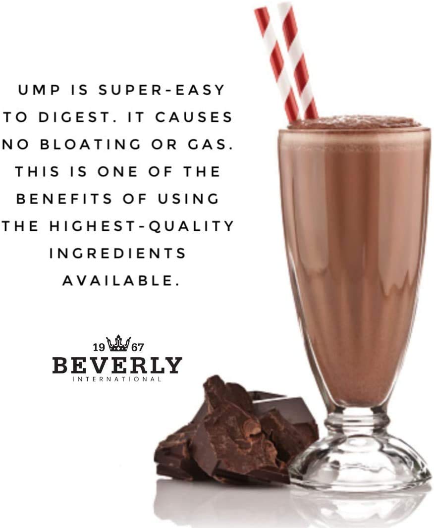 Beverly International UMP Protein Powder, Chocolate. Unique Whey-Casein Ratio Builds Lean Muscle. Easy to Digest. No Bloat. (32.8 oz) 2lb .8 oz - PrimeBioHealth - canada supplements