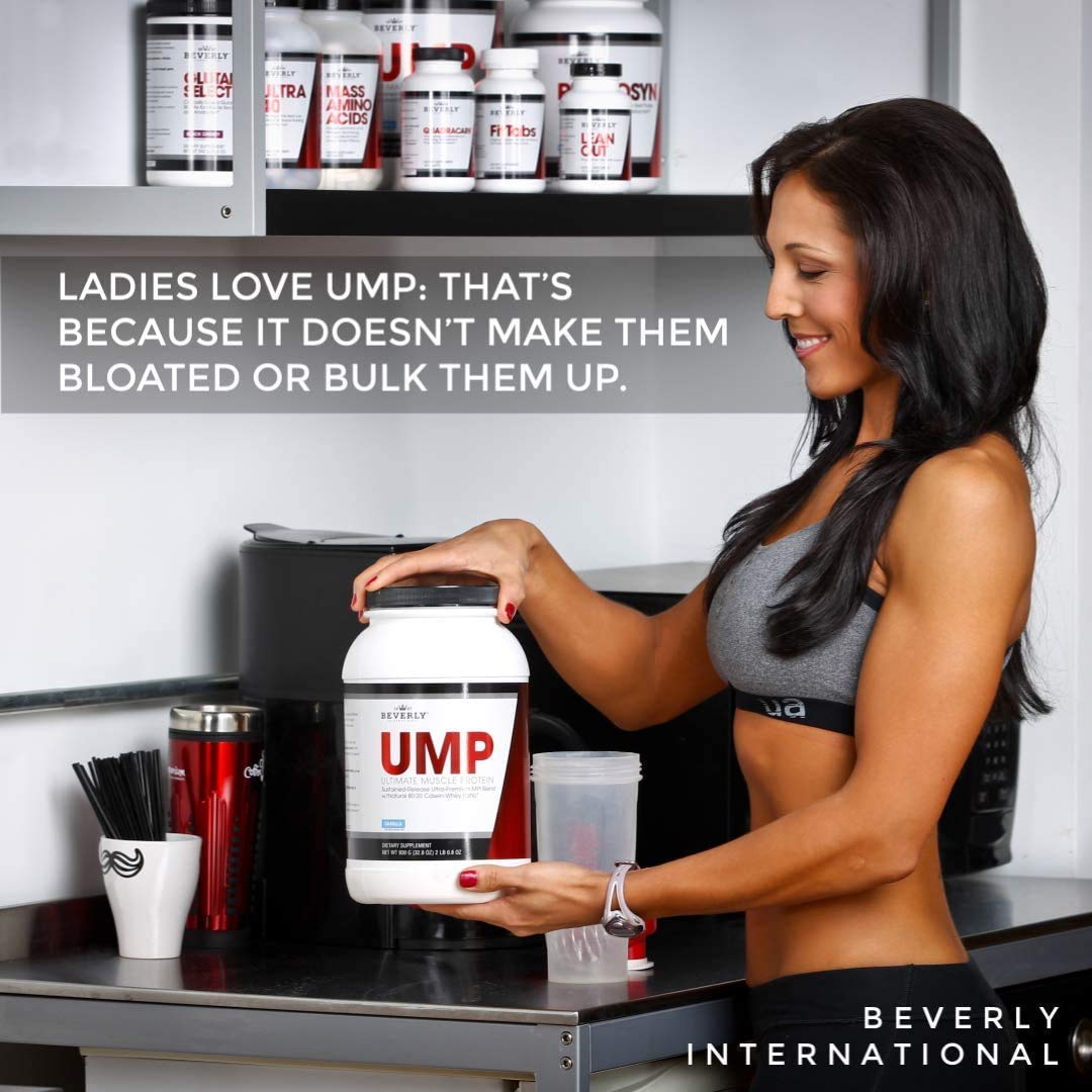 Beverly International UMP Protein Powder, Chocolate. Unique Whey-Casein Ratio Builds Lean Muscle. Easy to Digest. No Bloat. (32.8 oz) 2lb .8 oz - PrimeBioHealth - canada supplements