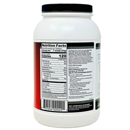 Beverly International UMP Protein Powder, Chocolate. Unique Whey-Casein Ratio Builds Lean Muscle. Easy to Digest. No Bloat. (32.8 oz) 2lb .8 oz - PrimeBioHealth - canada supplements