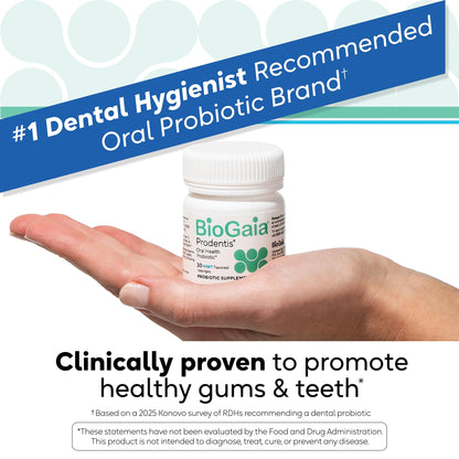 BioGaia Prodentis | Oral Probiotics | Promotes Healthy Gums & Teeth | Defends Against Bad Breath & Dental Problems | Improves Oral Health - PrimeBioHealth - canada supplements