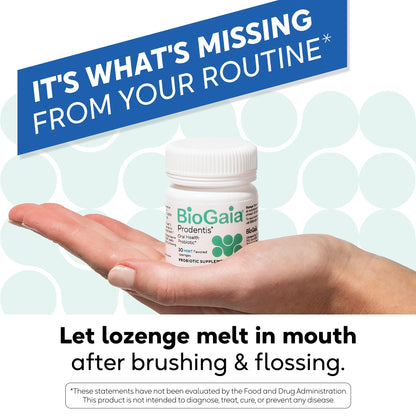 BioGaia Prodentis | Oral Probiotics | Promotes Healthy Gums & Teeth | Defends Against Bad Breath & Dental Problems | Improves Oral Health - PrimeBioHealth - canada supplements