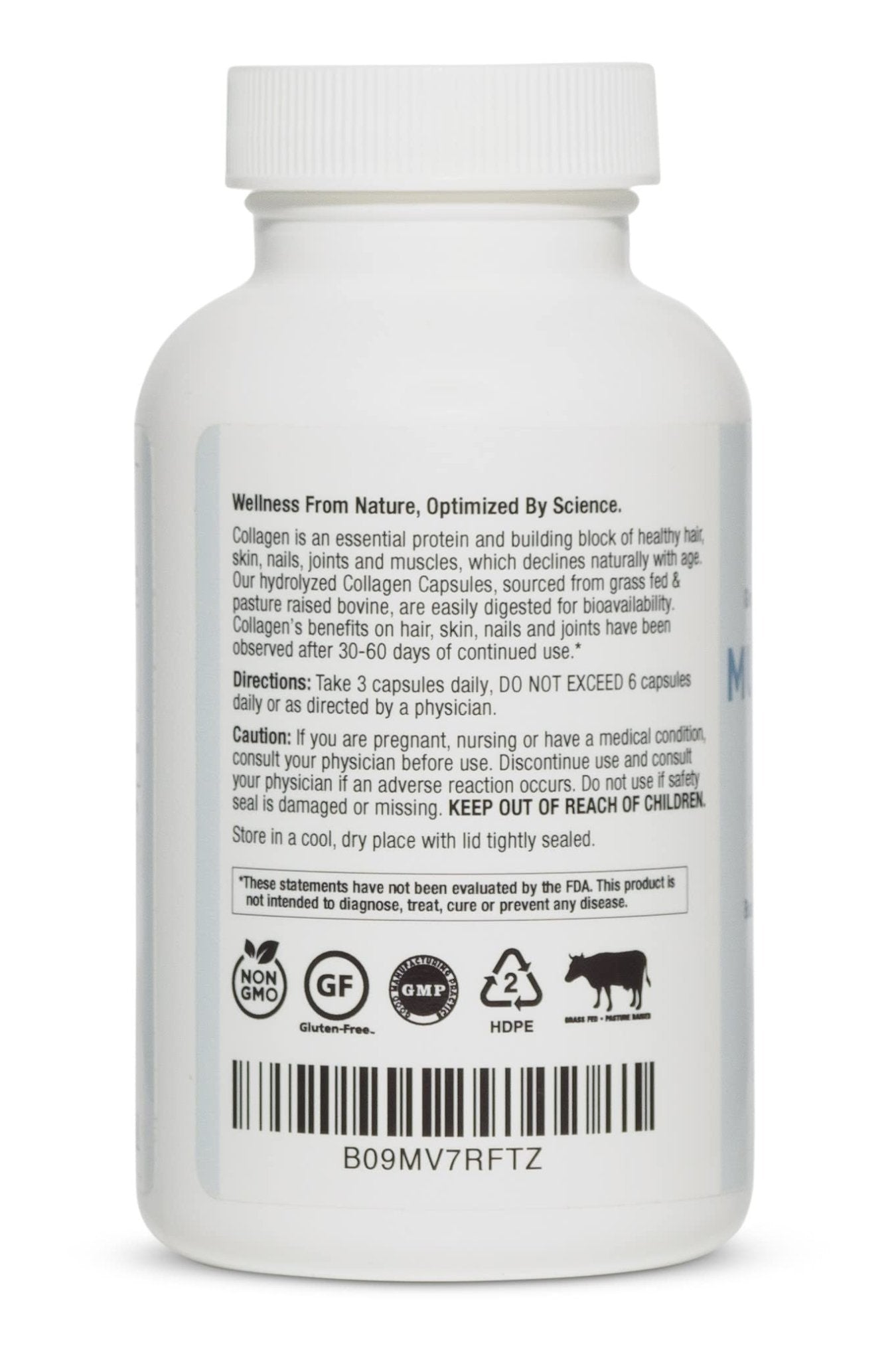 BioOptimal Multi-Collagen Supplement Capsules, Types I, II, III, V, & X Collagen, 90 Capsules - PrimeBioHealth - canada supplements
