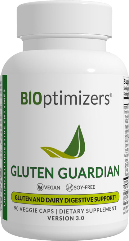 BIOptimizers Gluten Guardian 3.0 - Enzyme Supplement with DPP-IV to Support Gluten Digestion – May Help Prevent Bloating, - PrimeBioHealth - canada supplements