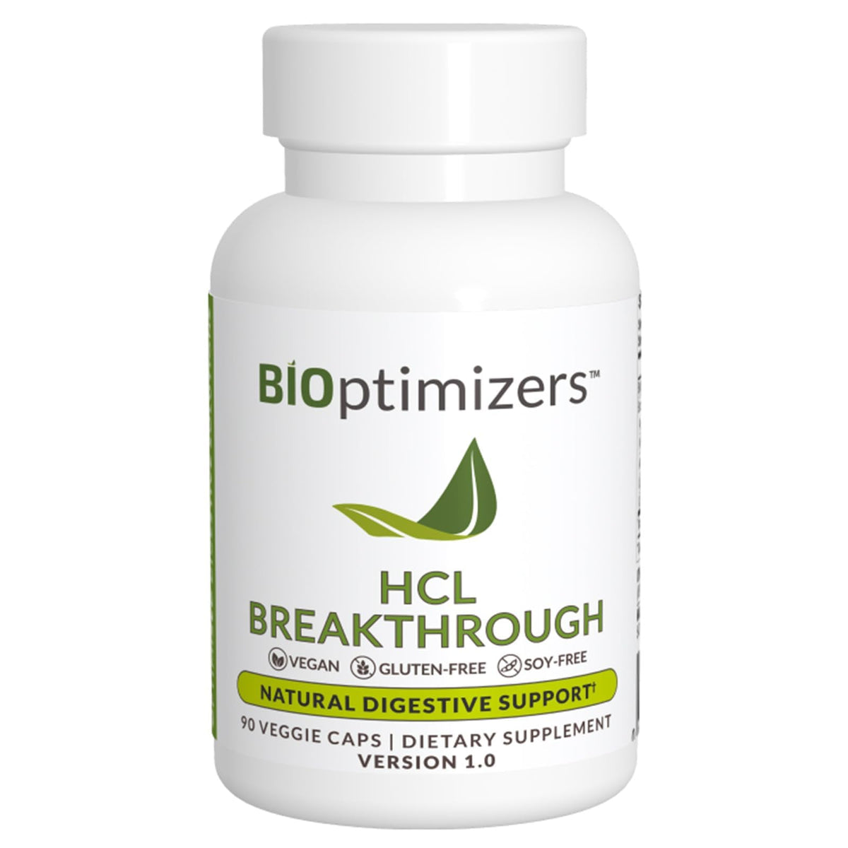 BIOptimizers HCL Breakthrough - Betaine Hydrochloride Enzymes Supplement - Assists with Protein Breakdown and Absorption - Helps Gas and Heartburn Relief - PrimeBioHealth - canada supplements