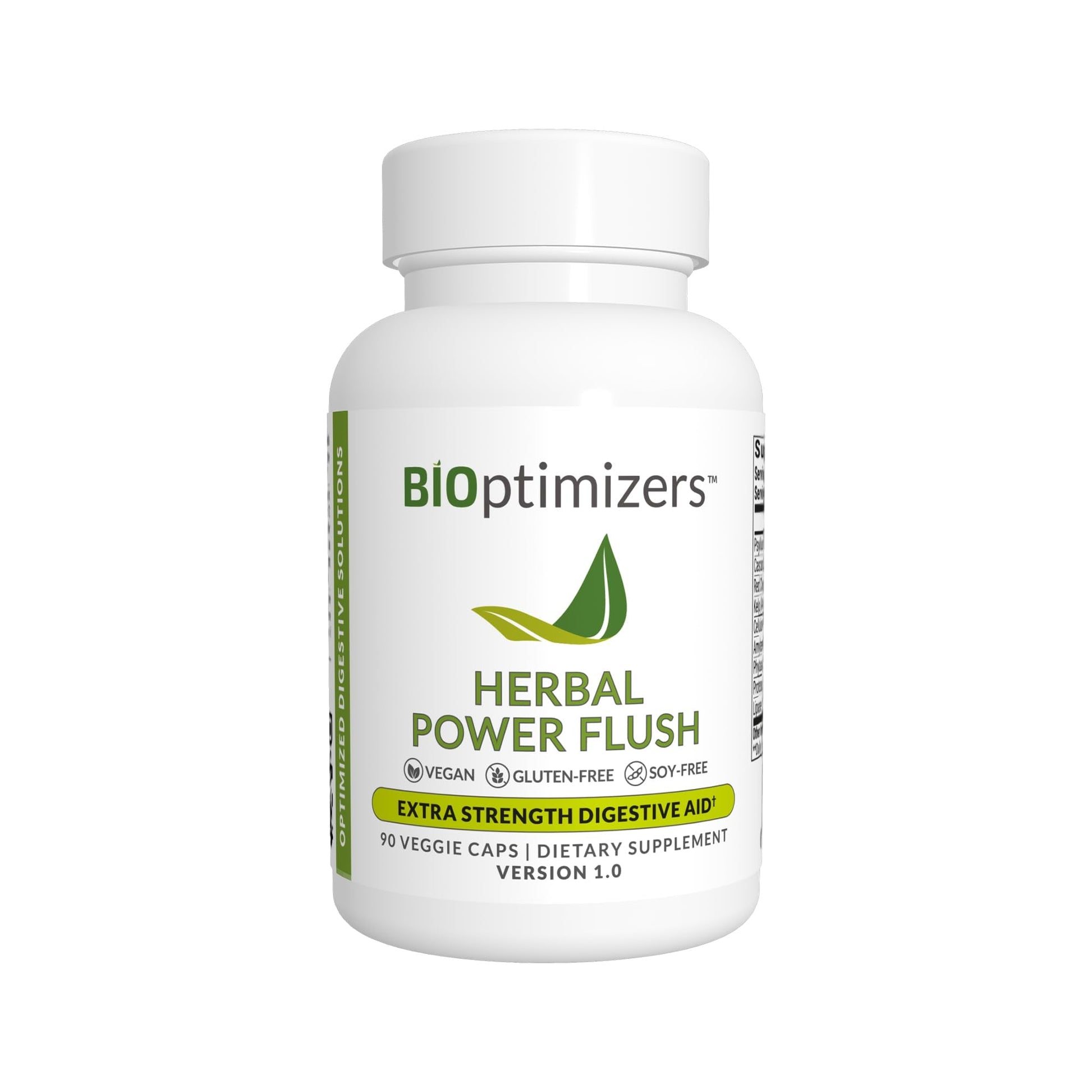 BIOptimizers Herbal Power Flush - Extra Strength Digestive Cleanse - Eliminate Toxins Improve Bowel Digestion - PrimeBioHealth - canada supplements
