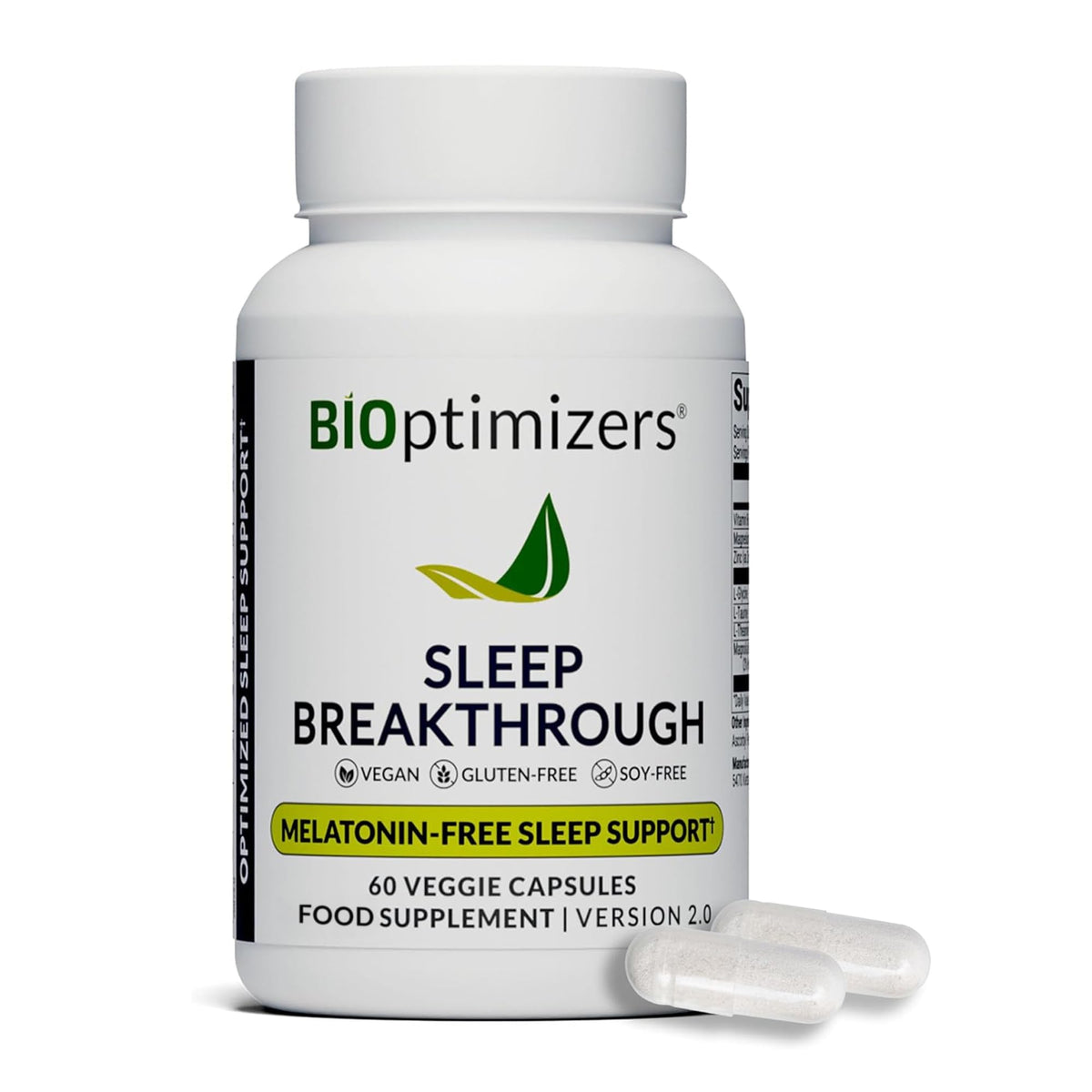 BIOptimizers Sleep Breakthrough Capsules - Natural Support Supplement | Calming Relief Aid for Adults - PrimeBioHealth - canada supplements