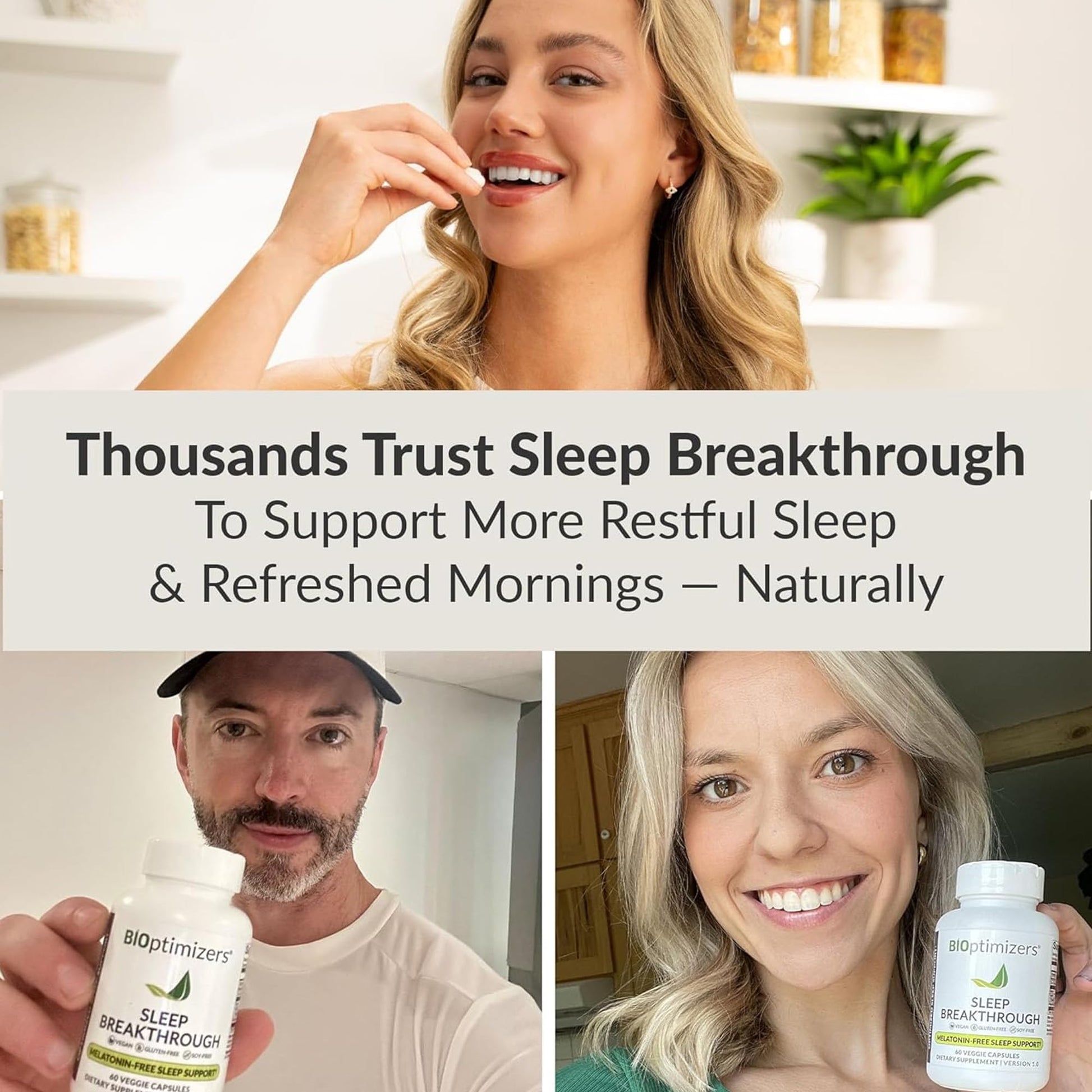 BIOptimizers Sleep Breakthrough Capsules - Natural Support Supplement | Calming Relief Aid for Adults - PrimeBioHealth - canada supplements
