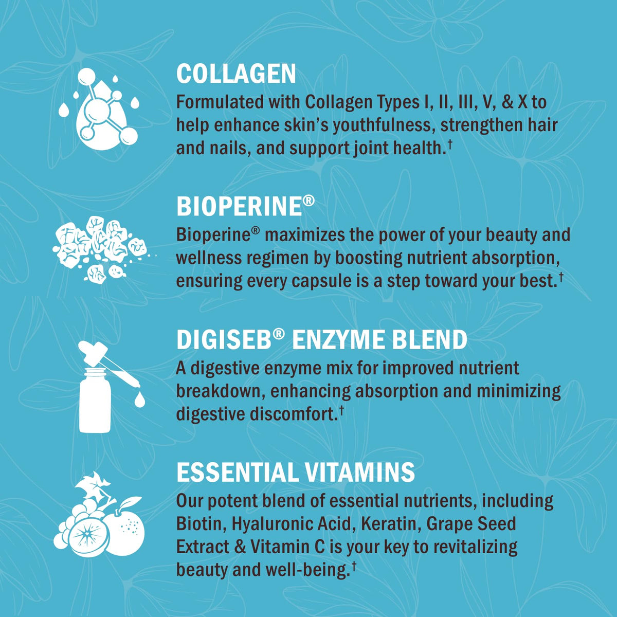 BioSchwartz Hydrolyzed Collagen Peptide Capsules - Multi Collagen Supplements for Women Types I, II, III, V, X with Vitamin C, Biotin, - PrimeBioHealth - canada supplements