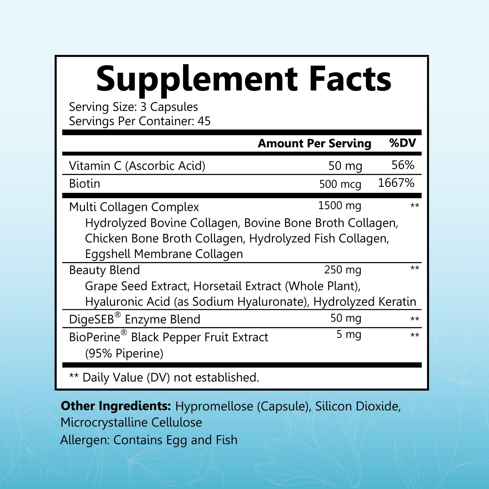 BioSchwartz Hydrolyzed Collagen Peptide Capsules - Multi Collagen Supplements for Women Types I, II, III, V, X with Vitamin C, Biotin, - PrimeBioHealth - canada supplements