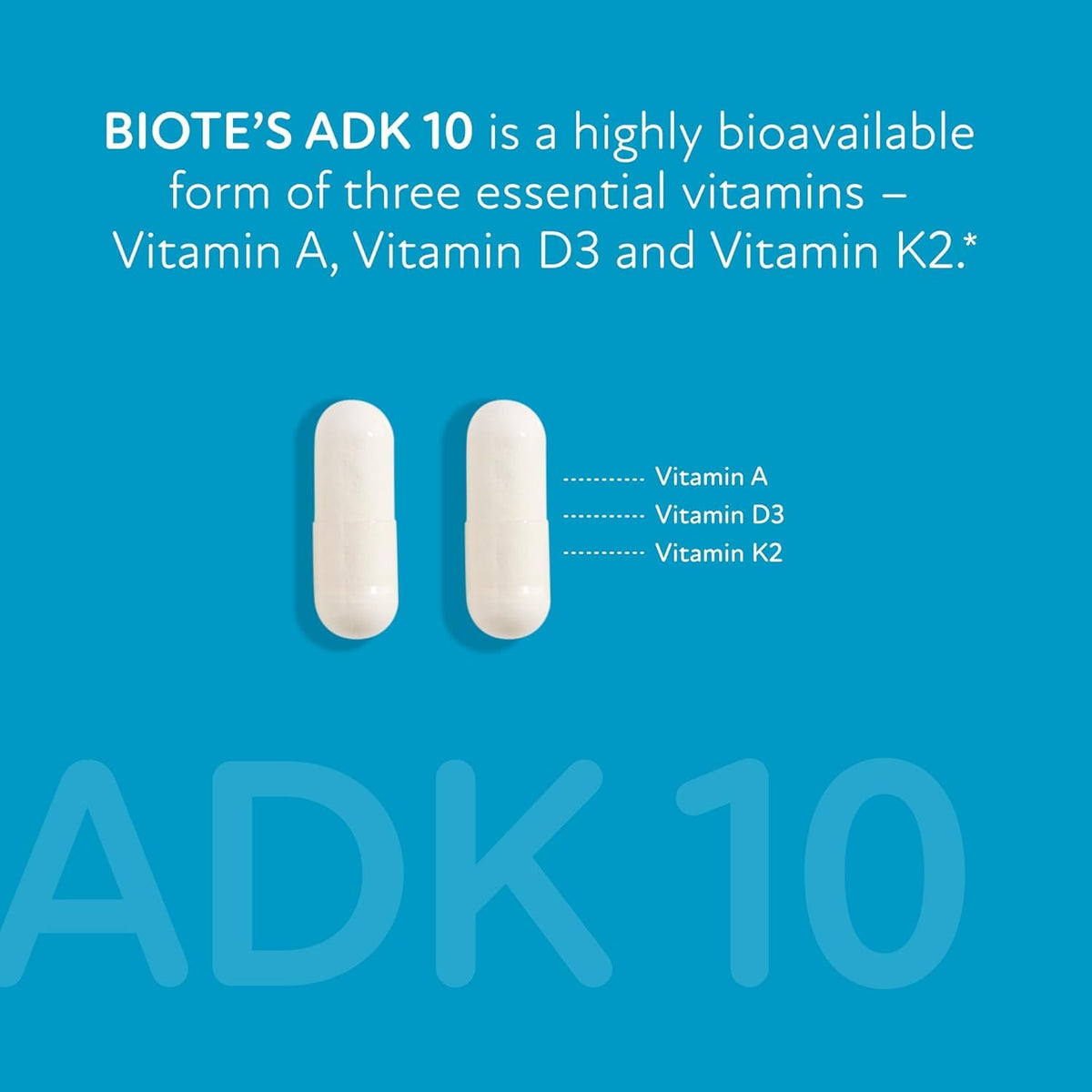 Biote Nutraceuticals - ADK 10 - Immunity + Cardiovascular (90 Capsules) - PrimeBioHealth - canada supplements