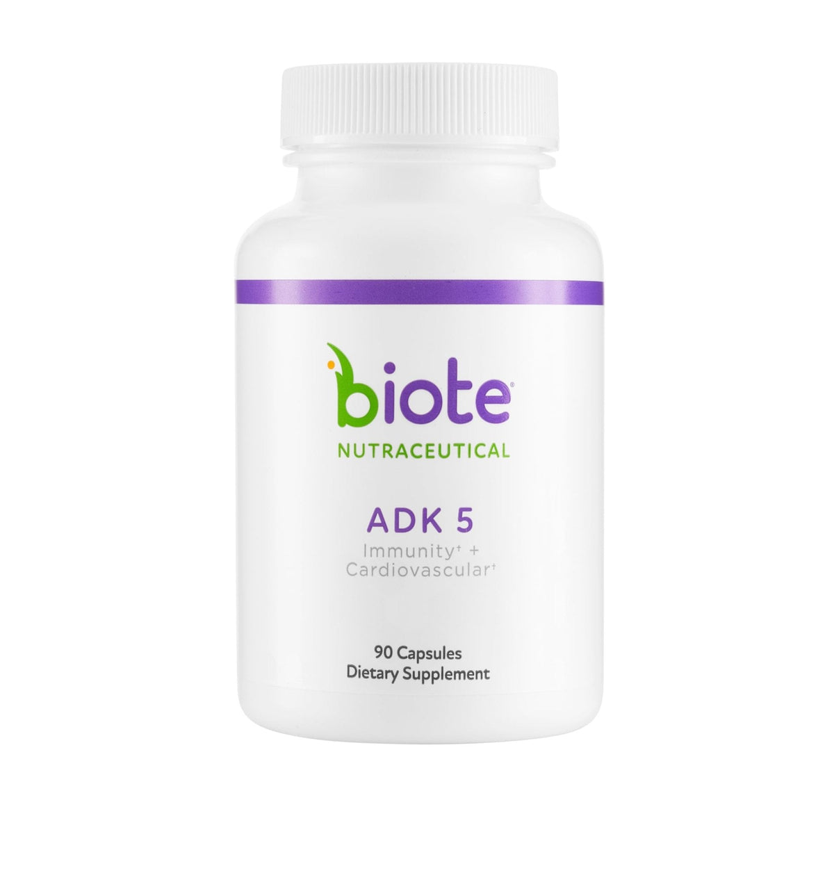 Biote Nutraceuticals - ADK 5 - Immunity + Cardiovascular (90 Capsules) - PrimeBioHealth - canada supplements