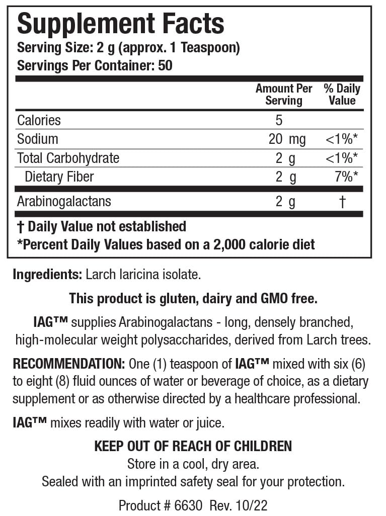 Biotics Research IAG Easy to Dissolve Prebiotic Powdered Formula, Immune Support, Gut Health, Stimulate Butyrate Production, Colon Health 3.6 Ounces - PrimeBioHealth - canada supplements