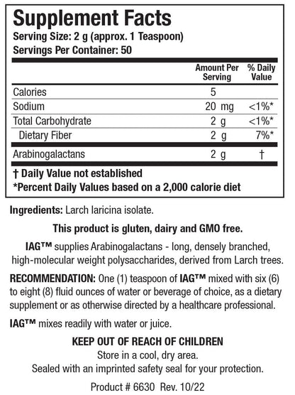 Biotics Research IAG Easy to Dissolve Prebiotic Powdered Formula, Immune Support, Gut Health, Stimulate Butyrate Production, Colon Health 3.6 Ounces - PrimeBioHealth - canada supplements