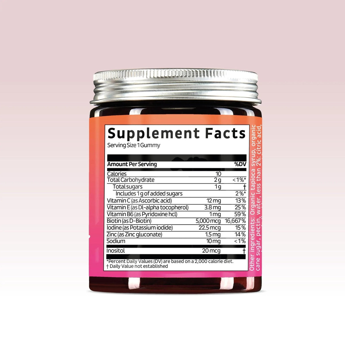 Biotin Gummies for Hair, Skin & Nails. 5,000 mcg High Potency Vegan Vitamins for Faster Hair Growth, Stronger Nails & Healthy Skin. with Vitamins C & E, 90 Gummies - PrimeBioHealth - canada supplements