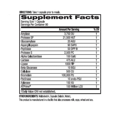 BioTrust AbsorbMax Broad Spectrum Digestive Enzyme Blend, Gluten Free, Non GMO, Digestive Support for Nutrient Digestion, Absorption and Periodic - PrimeBioHealth - canada supplements