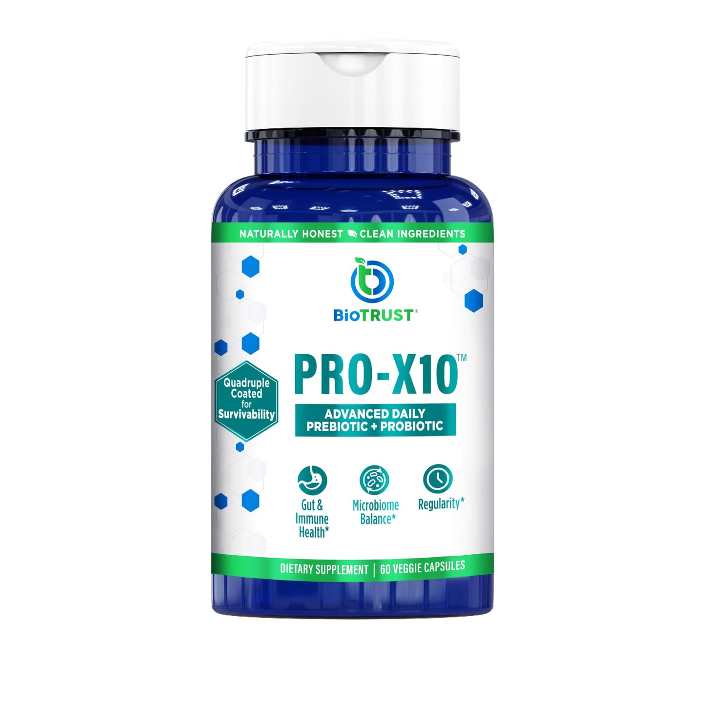 BioTrust Pro-X10 2.0 Probiotic Supplement - Probiotics for Digestive Health with Prebiotics - Immune System Support and GI Health - PrimeBioHealth - canada supplements