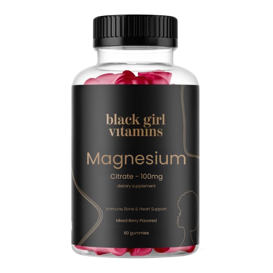 Black Girl Vitamins - Magnesium Gummies, for Sleep, Immunity, and Bone Support. Magnesium Citrate Supplement - PrimeBioHealth - canada supplements