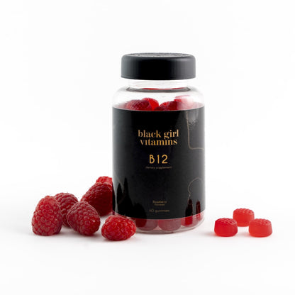 Black Girl Vitamins - Vitamin B12 Gummies, for Energy, Metabolism & Nervous System Support, 1000 mcg Cyancobalamin B12 per Serving - PrimeBioHealth - canada supplements