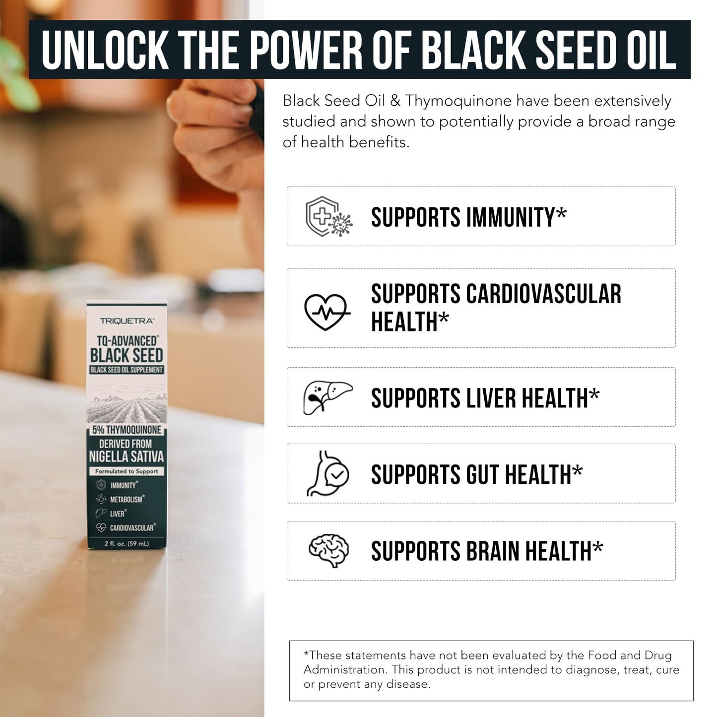 Black Seed Oil Softgels | 5% Thymoquinone - TQ-Advanced® | High Potency - 500 mg per Capsule - 15:1 Concentrate from Nigella Sativa Extract, Raw Form, Vegan Formula, Glass Bottle (60 Softgels) - PrimeBioHealth - canada supplements