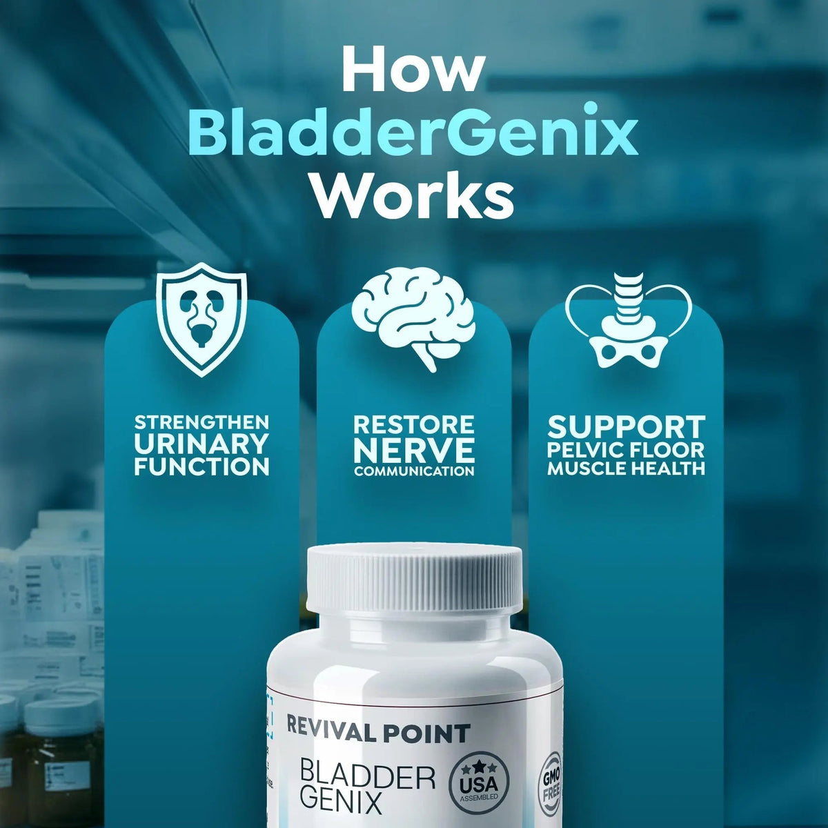 Bladdergenix Bladder Control Supplement for Women and Men – Natural Urinary Urgency & Frequency Support – Crataeva Nurvala & Lindera Aggregata Herbal Blend for Bladder Health – 56 Capsules - PrimeBioHealth - canada supplements