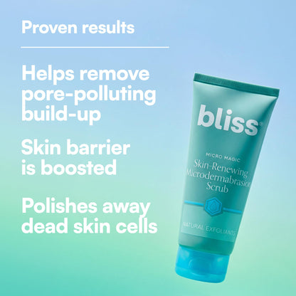 Bliss Micro Magic Skin-renewing Microdermabrasion Scrub | Smoothing Volcanic Pumice & Purifying Kaolin Clay | Refreshed Glow Straight-from-the-Spa - PrimeBioHealth - canada supplements