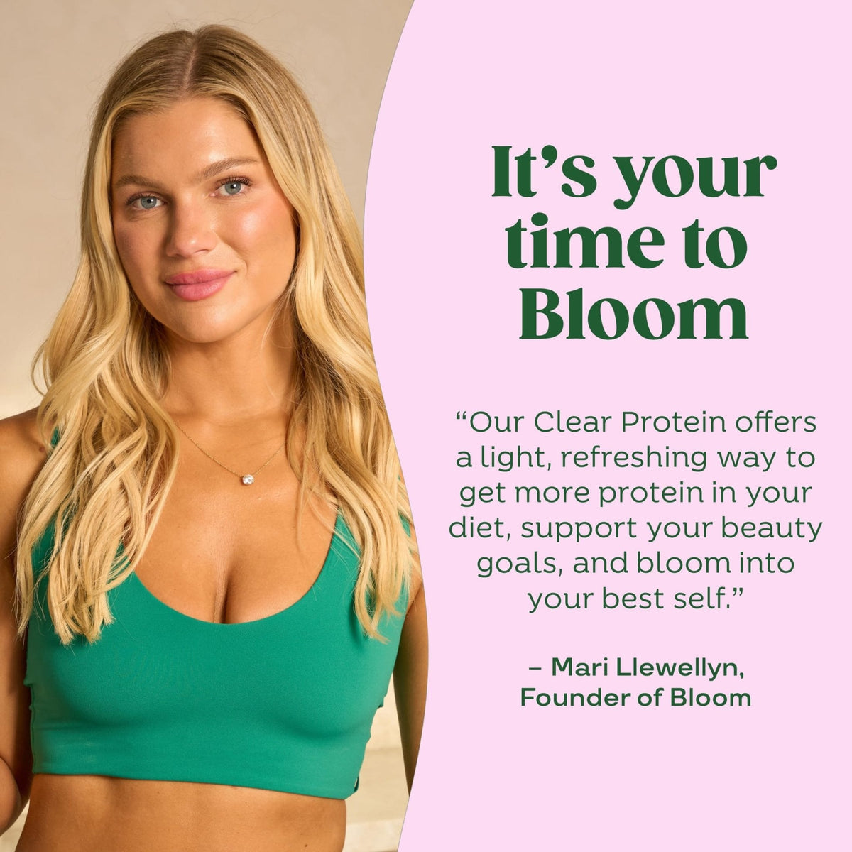 Bloom Clear Protein, Whey Protein Isolate with Collagen Peptides and Digestive Enzymes, 20g Protein, Sugar Free Post Workout Drink Mix, 90 Calories, - PrimeBioHealth - canada supplements