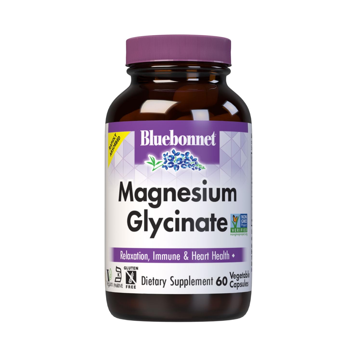 Bluebonnet Nutrition Magnesium Glycinate 400mg Maximum Absorption Mineral Complex Supports Energy Production & Enzyme Function - Non-GMO, Soy-Free, Gluten-Free - 120 Veggie Capsules - PrimeBioHealth - canada supplements