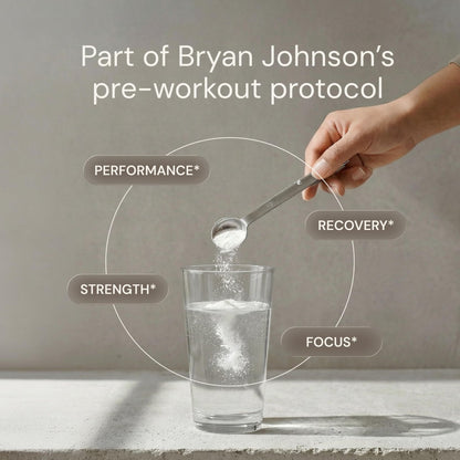 Blueprint Bryan Johnson Creatine Monohydrate Powder – Amino Acid Powder - Supplement Supports Muscle Growth, Recovery, Strength & Focus – Unflavored Creatine for Women & Men – 5g Dose – 100 Servings - PrimeBioHealth - canada supplements