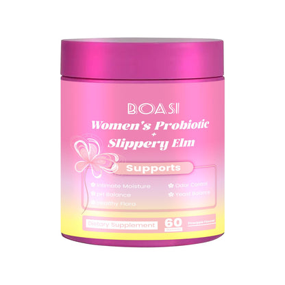 Boasi Women's Probiotics Slippery Elm Gummies,Her Juicy PH Balance,Vaginal Feminine Probiotics Pineapple Gummies,Digestive,Immune Health - PrimeBioHealth - canada supplements