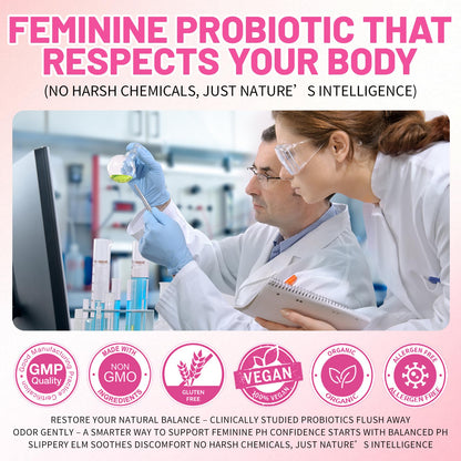 Boasi Women's Probiotics Slippery Elm Gummies,Her Juicy PH Balance,Vaginal Feminine Probiotics Pineapple Gummies,Digestive,Immune Health - PrimeBioHealth - canada supplements