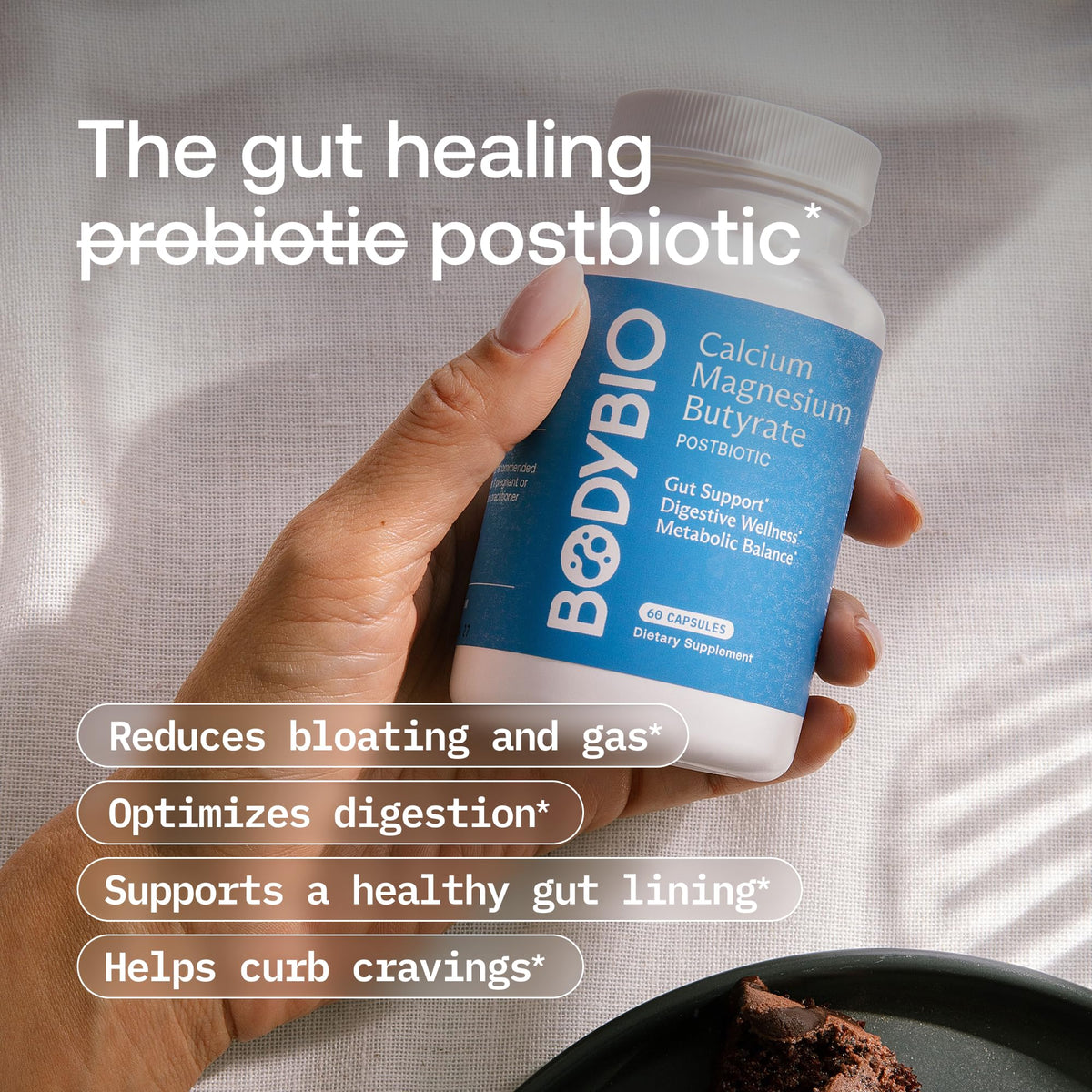 BodyBio Butyrate - Postbiotic for Gut Health, Digestive Support, Bloat, Gas & Constipation Relief, Leaky Gut Repair - Calcium, Magnesium - PrimeBioHealth - canada supplements